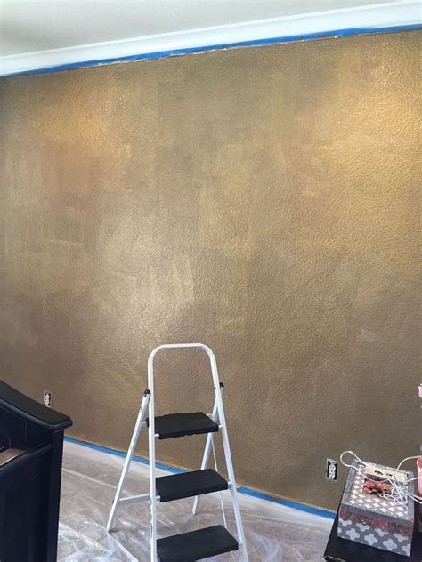 gold paint for walls shimmer